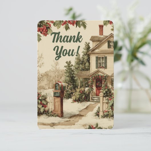 Mailbox Postbezorger Bedankkaart (Staand voorkant)