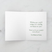 Mailbox Season's Groeten aan de postbode Feestdagen Kaart (Binnen)