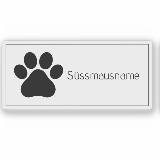 Mailbox Sticker Huisdieren LSF1V2 (Voorkant)