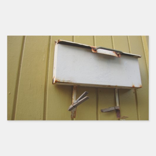 Mailbox-Sticker Rechthoekige Sticker (Voorkant)