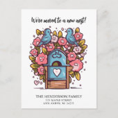 Mailbox Tortelduifjes Nieuwe Home Verhuisaankondig Briefkaart (Voorkant)