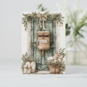 Mailbox Voordeur Postvervoerder Bedankkaart