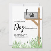 Mailbox We hebben de aankondiging van het verplaat (Voorkant)