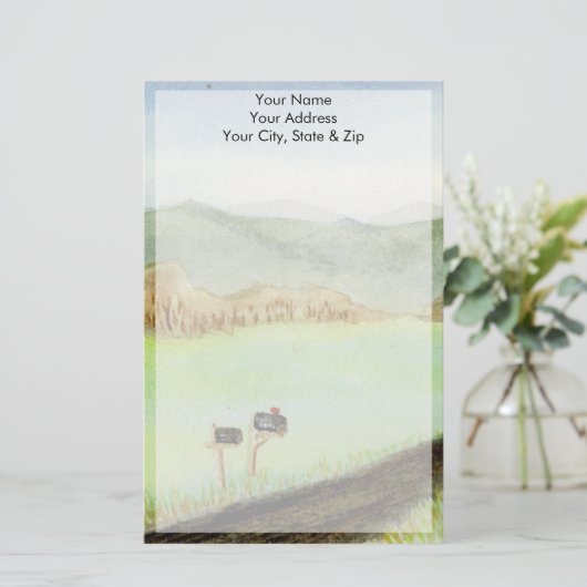 Mailboxen voor plattelandscentra briefpapier (Staand voorkant)