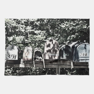 Mailboxen voor plattelandscentra theedoek