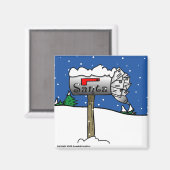 Mailboxmagneet van de Kerstman Magneet (Voorkant / Achterkant)