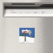 Mailboxmagneet van de Kerstman Magneet (Insitu (Vaatwasser))