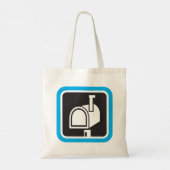 Mailboxpictogram Canvas tas (Achterkant)