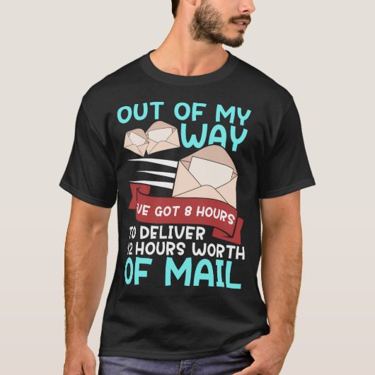 Mailcarrier 12 uur post WO T-shirt (Voorkant)