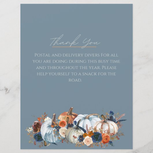 Mailcarrier, dank u, teken, veranda inrichting, He (Voorkant)