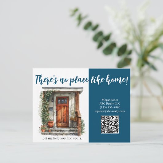 Mailer Real Estate Marketing Briefkaart (Staand voorkant)