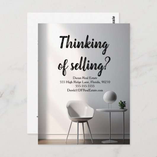 Mailer voor verwijzing van onroerend goed - Verkoo Briefkaart (Voorkant / Achterkant)