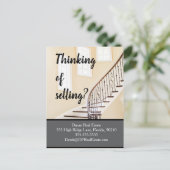 Mailer voor verwijzing van onroerend goed - Verkoo Briefkaart (Staand voorkant)