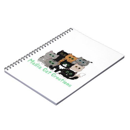 Mailia Cat Creations Kattenfamilie Notitieboek (Linkerzijde)