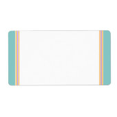 Mailing Adresetiketten : LIGHT AQUA GREEN Etiket (Voorkant)