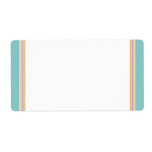 Mailing Adresetiketten : LIGHT AQUA GREEN Etiket (Voorkant)