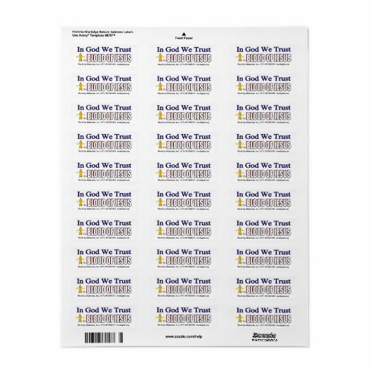 Mailing Avery Label (Full Sheet)
