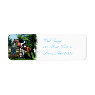 Mailing label voor Grand Prix Horse