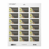 Mailingadres Gepersonaliseerd Modern Painterly Flo Etiket (Full Sheet)
