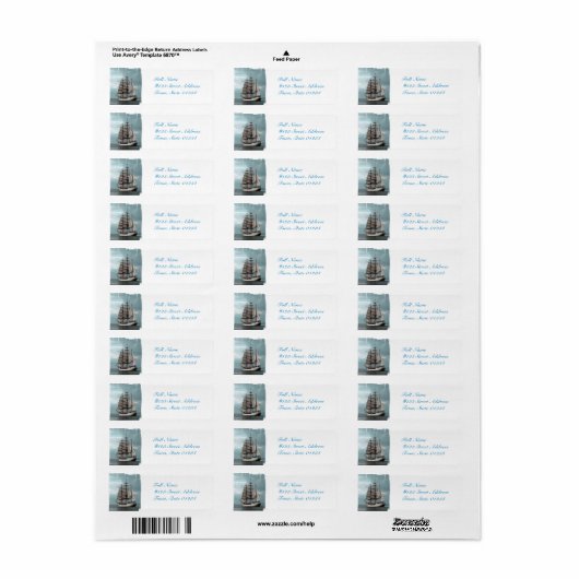 MailingLabel-5 - Gepersonaliseerd Etiket (Full Sheet)