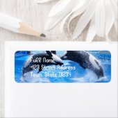 Mailinglabel walvis-retouradres etiket (Insitu)