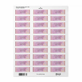 Mailinglabels - Fleur di Lys Damask 2 Lila Etiket (Full Sheet)