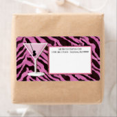 Mailinglabels - Zebra Print 'n Martini Etiket (Insitu)
