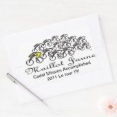 Maillot Jaune Rechthoekige Sticker (Envelop)