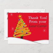 Mailman BEDANKT BRIEFKAARTEN (Voorkant / Achterkant)