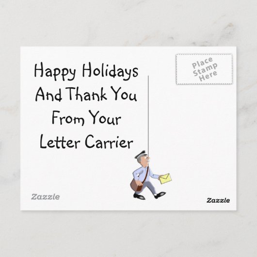 Mailman BEDANKT BRIEFKAARTEN (Achterkant)