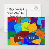 Mailman BEDANKT BRIEFKAARTEN Brieven (Voorkant / Achterkant)