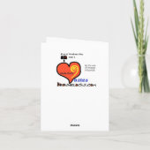 Mailman Bedankt Kaart voor waardering (Achterkant)