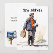 Mailman Bewegende Aankondiging Kaarten (Voorkant / Achterkant)