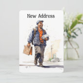 Mailman Bewegende Aankondiging Kaarten (Staand voorkant)