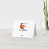 Mailman Bit by Dog Postal Workers Day Kaart (Achterkant)