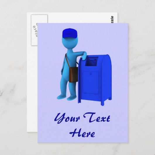 Mailman Briefkaart (Voorkant / Achterkant)