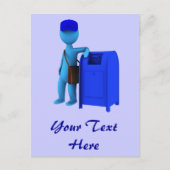Mailman Briefkaart (Voorkant)