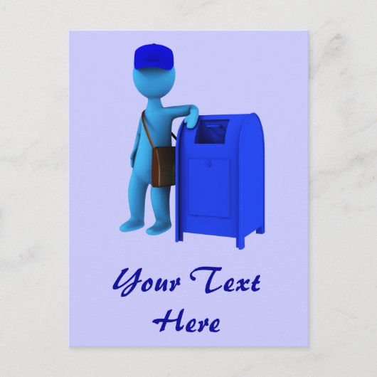 Mailman Briefkaart (Voorkant)