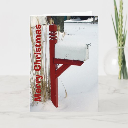 Mailman Christmas Kaart (Voorkant)