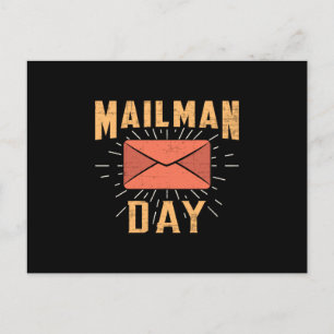 Mailman Day Post Postman Mail Job Leveringscadeau Briefkaart