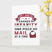 Mailman Day Postman Post Job Levering cadeau idee Kaart (Gele Bloem)