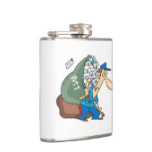 Mailman die een grote zak vervoert heupfles (Rechts)