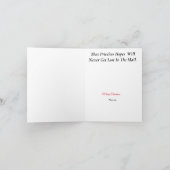 Mailman en kerstman Kaart (Binnen)