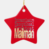 Mailman Extraordinaire Keramisch Ornament (Voorkant)