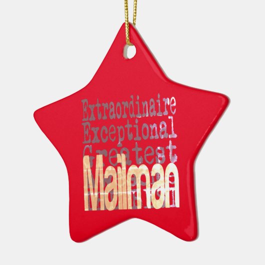 Mailman Extraordinaire Keramisch Ornament (Links)