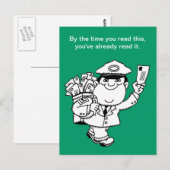 Mailman Humor - Tegen de tijd dat je dit leest ... Briefkaart (Voorkant / Achterkant)