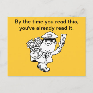 Mailman Humor - Tegen de tijd dat je dit leest ... Briefkaart