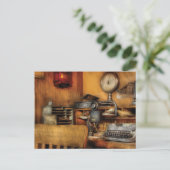 Mailman - In de Kantoor Briefkaart (Staand voorkant)