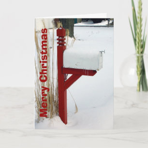 Mailman-kerstkaart Feestdagen Kaart