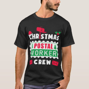 Mailman Kerstpoststempel T-shirt